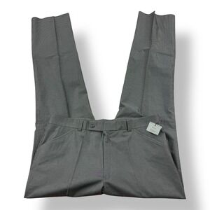 Ballin X-WST Gray White Pinstripe Cotton Blend Flat Front Pants Mens 38xUF NWT